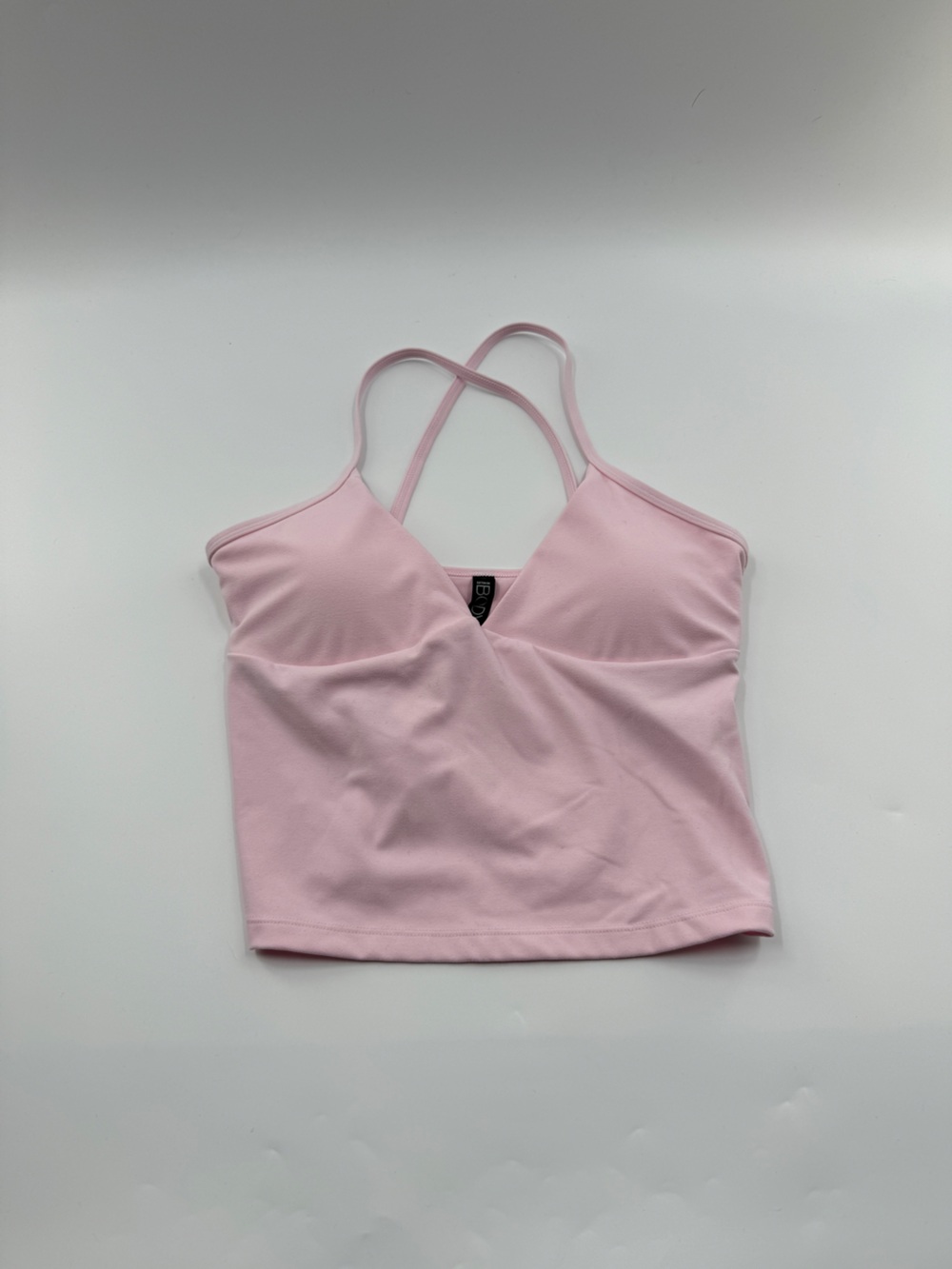 Cotton On Body Ultra Soft Tri Crossback Cami Pink Women’s Activewear Crop Top